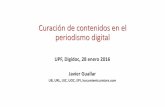 Javier Guallar. Curación de contenidos en el periodismo digital