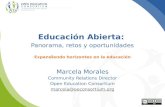 Educación Abierta: Panorama, retos y oportunidades - Marcela Morales