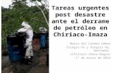 Tareas urgentes post desastre ante el derrame de petróleo en Chiriaco, Imaza