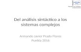 Asesoría s13 del análisis sintáctico a los sistemas complejos