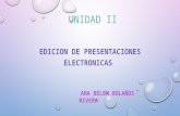 Edicion de presentaciones electronicas