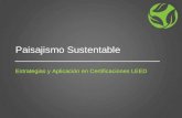 Paisajismo sustentable LEED