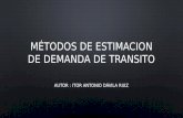 Métodos de estimacion de demanda de transito