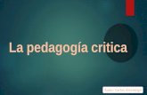 La pedagogía critica