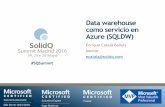 Datawarehouse como servicio en Azure (sqldw)