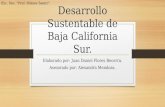 Desarrollo sustentable de baja california sur