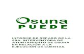 Informe de reparos de la Sra. Interventora del Ayuntamiento de Osuna