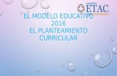 El modelo educativo 2016 curriculum
