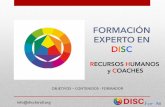 Contenidos formación DISC para Recursos Humanos y Coaches