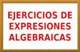 Ejercicios de expresiones algebraicas   3º