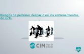 CIM Formación: Riesgos de pedalear despacio en los entrenamientos de ciclo indoor