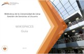 Guía de uso Wikispaces