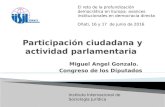 Participación ciudadana y actividad parlamentaria