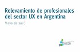 UXPA Ar: Resultado de encuesta de profesionales 2016