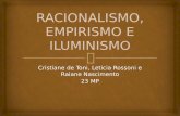 Empirismo iluminismo cristiane turma 23 mp