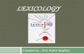 Lexicology puty presentasi minggu jam 2