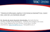 caso de energía solar. Dr. Tomás Guzmán. TEC