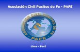 Presentación de la Asociación Civil Pasitos de Fe - PAFE