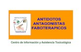 toxico antidoto / dosis observaciones antagonista