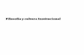 Filosofía y Cultura Institucional volumen I