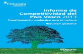 Informe de Competitividad del País Vasco 2013 - Transformación ...