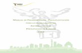 manual de programación -presupuestación para la formulación del ...