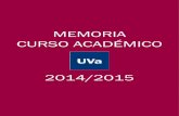 Memoria Curso Académico 2014/2015