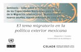 El tema migratorio en la política exterior mexicana