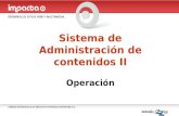 3. Sistema De Admon De Contenidos Ii Operación: DIGNA