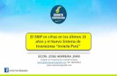 Presentación ppt   el snip en cifras en los últimos 15 años y el nuevo sistema de inversiones invierte perú (1)