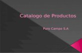 Catalogo de productos Puro Campo S.A