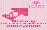Memoria del curso académico 2007-2008