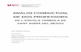 ANÀLISI CONDUCTUAL DE DOS PROFESSORS