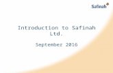 Safinah Presentation Sept 2016
