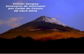 Informe del Volcán Sangay por caida de Ceniza