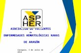 Presentacion ASPHER Aragón. Asociación de Pacientes de Enfermedades Hematológicas Raras de Aragón