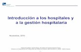 Introducción a los hospitales y a la gestión hospitalaria