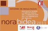 Norabidea 2011: Encuesta sobre la importancia de la innovación en las empresas de Bizkaia - Informe completo