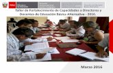 Propuesta del la Direccion de EDuccaion Basica Alternativa del Peru.