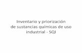 Inventario de sustancias químicas de uso industrial - SQI