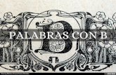 PALABRAS CON B