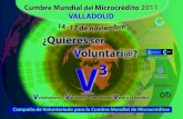 Voluntarios Cumbre Microcrédito 2011 Valladolid