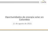 Oportunidades de energía solar en Colombia