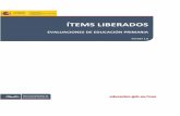 Items liberados educacion primaria
