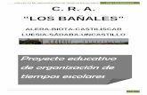 Proyecto tiempos escolares CRA Los Bañales