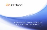 Microsoft Word 2010 Guía del producto