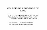 La Compensación por Tiempo de Servicios. Perú.