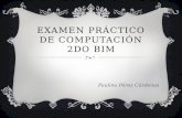 Examen práctico de computación 2do bim
