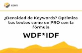 Rocío Bachiller de Xovi en SEOPLUS 2016 - "¿Prominencia y densidad de Keywords? Optimiza tus textos como un PRO con el método WDF*IDF"
