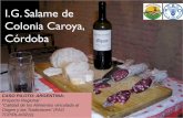 Argentina: Salame de Caroya, Marcelo Champredonde, INTA-Argentina  (spanish)